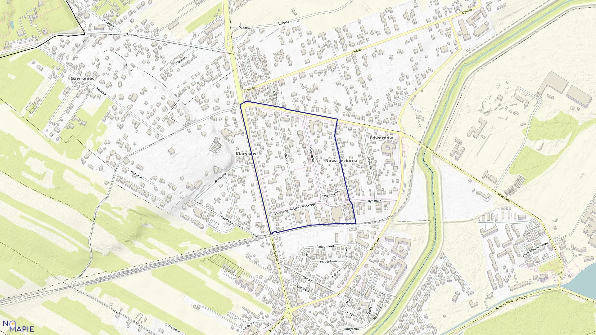 Mapa obrębu 01-05 w gminie Konstancin-Jeziorna