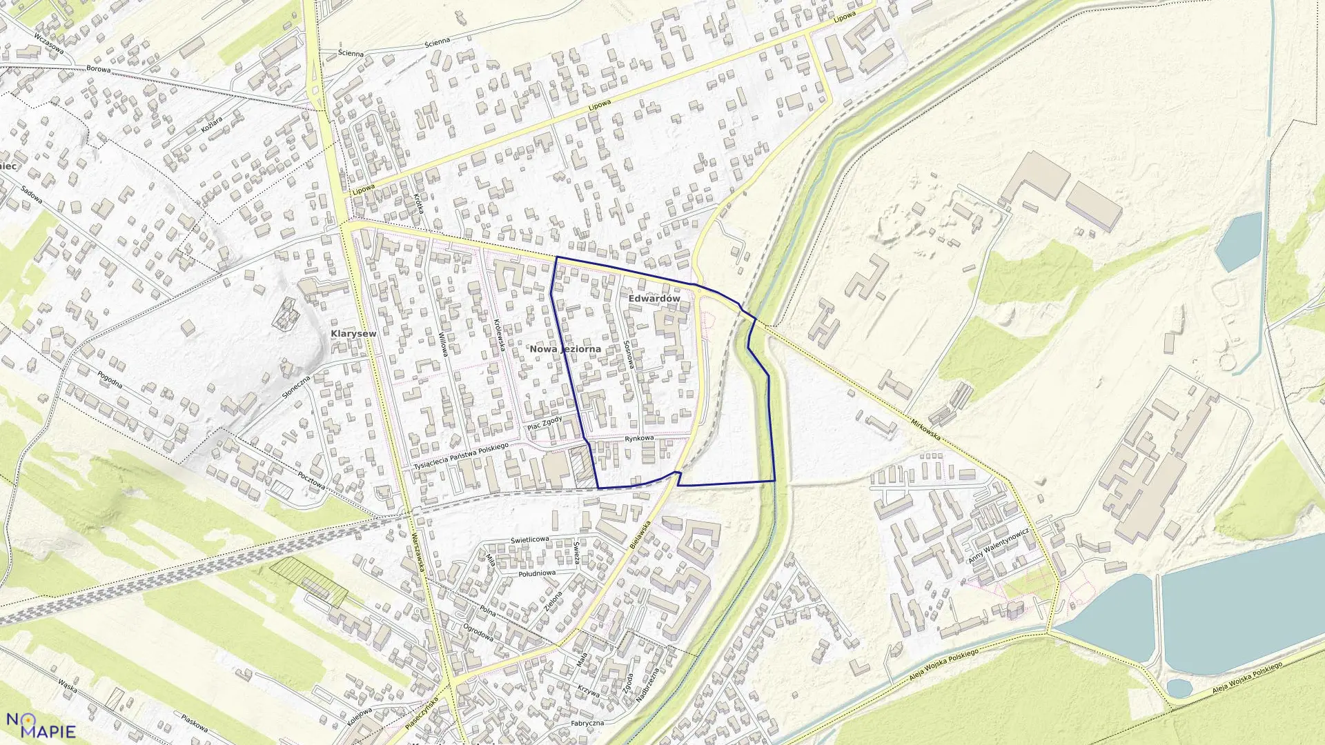 Mapa obrębu 01-06 w gminie Konstancin-Jeziorna