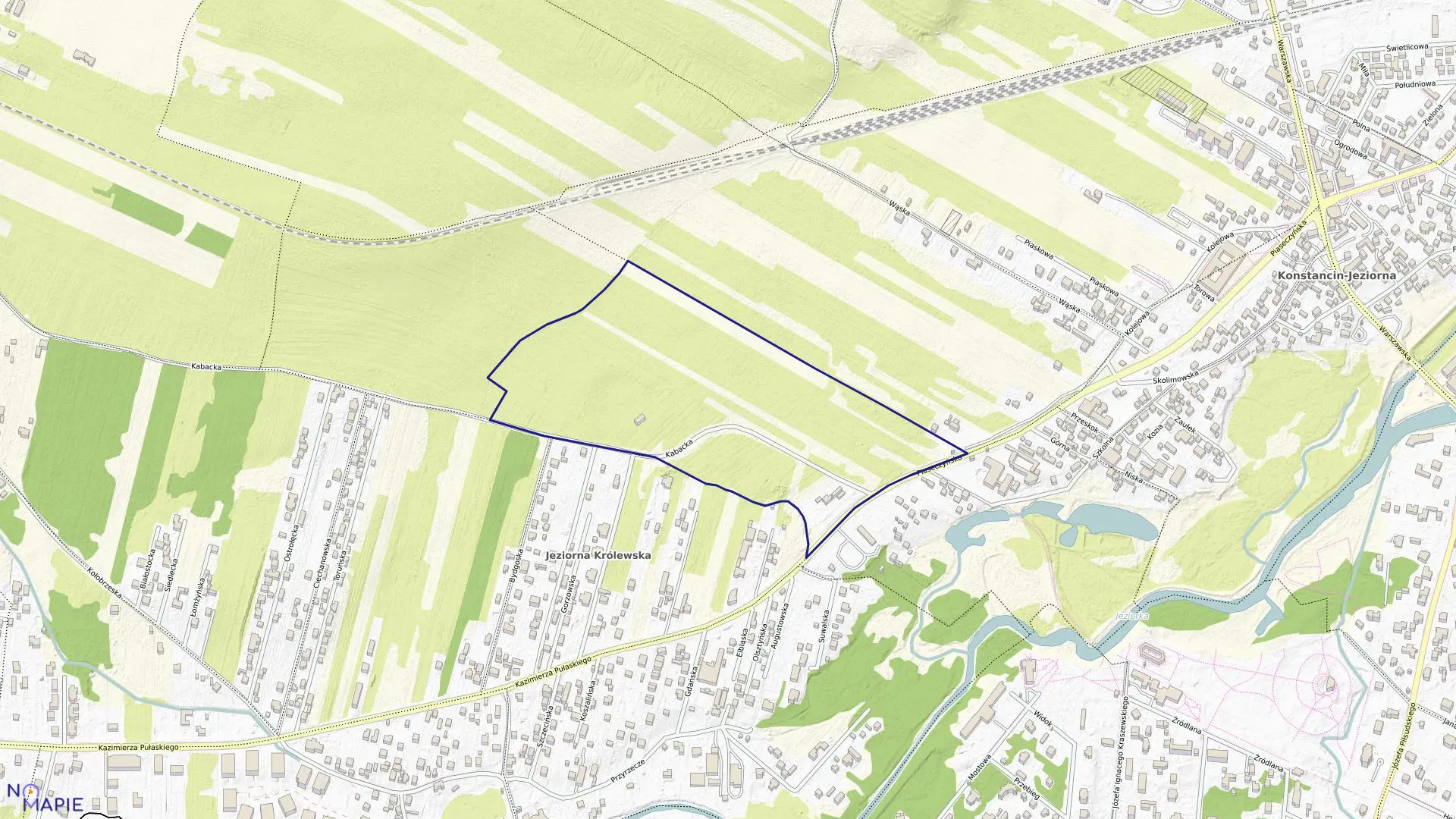 Mapa obrębu 01-12 w gminie Konstancin-Jeziorna