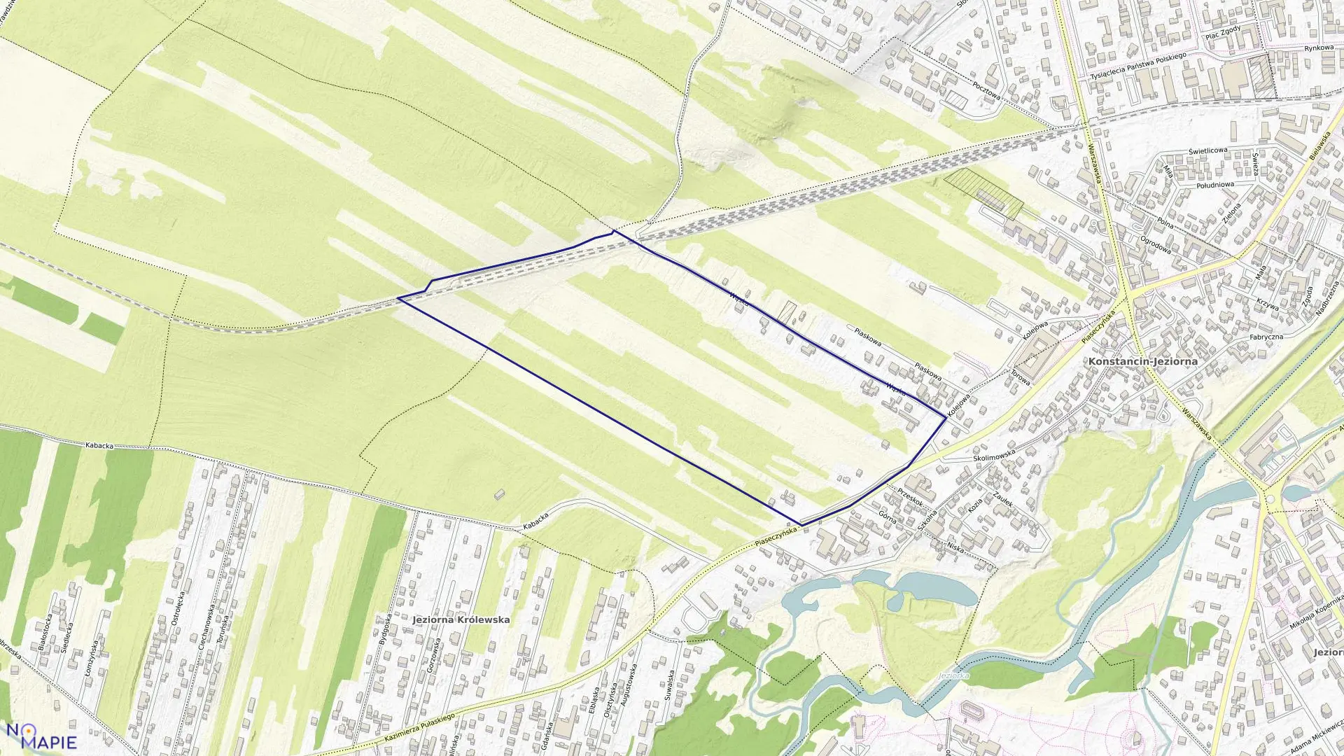 Mapa obrębu 01-13 w gminie Konstancin-Jeziorna