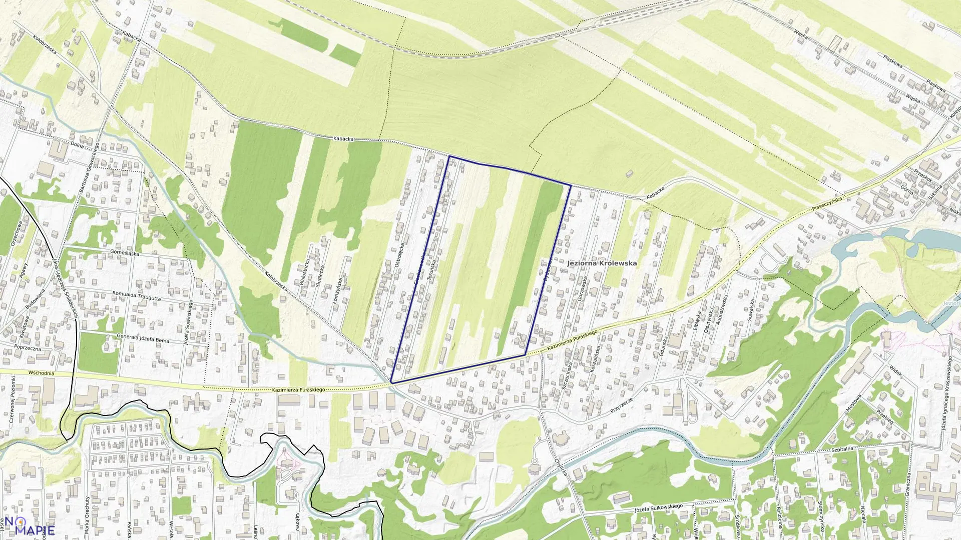 Mapa obrębu 01-20 w gminie Konstancin-Jeziorna