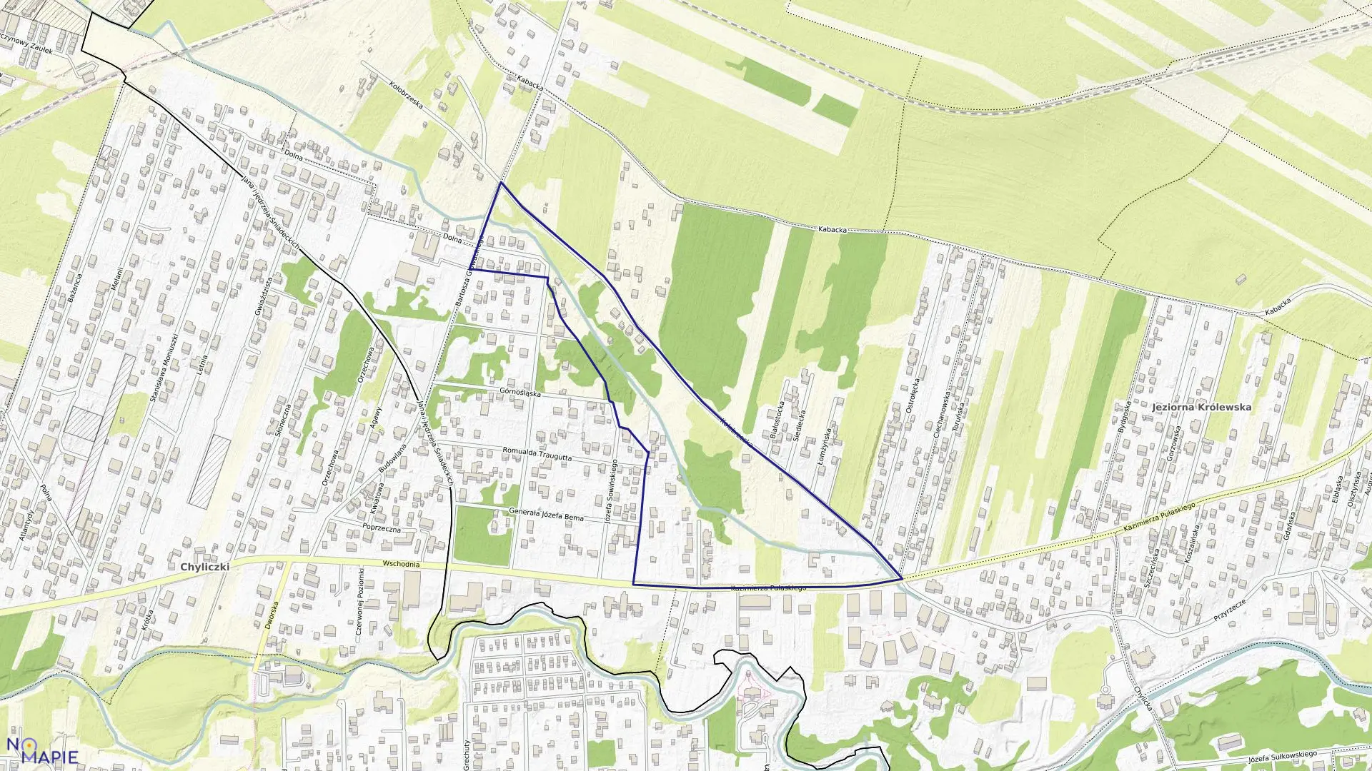 Mapa obrębu 01-27 w gminie Konstancin-Jeziorna