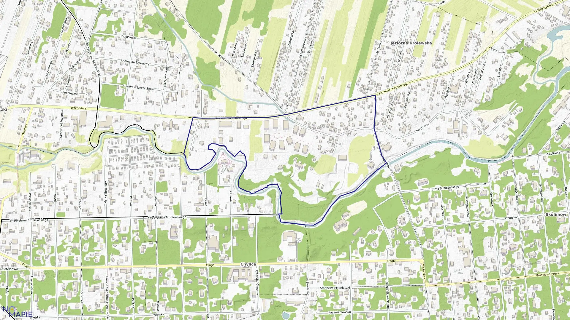 Mapa obrębu 01-28 w gminie Konstancin-Jeziorna