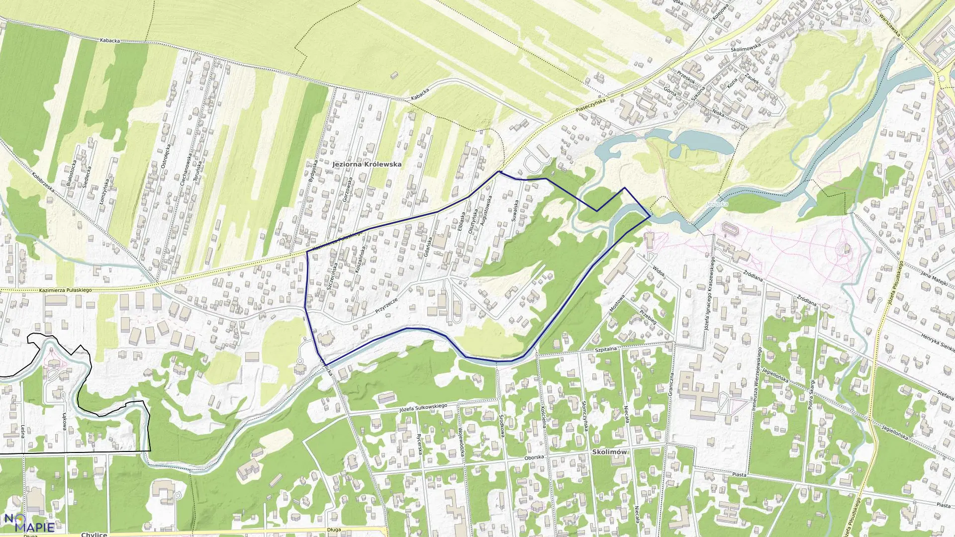 Mapa obrębu 01-29 w gminie Konstancin-Jeziorna