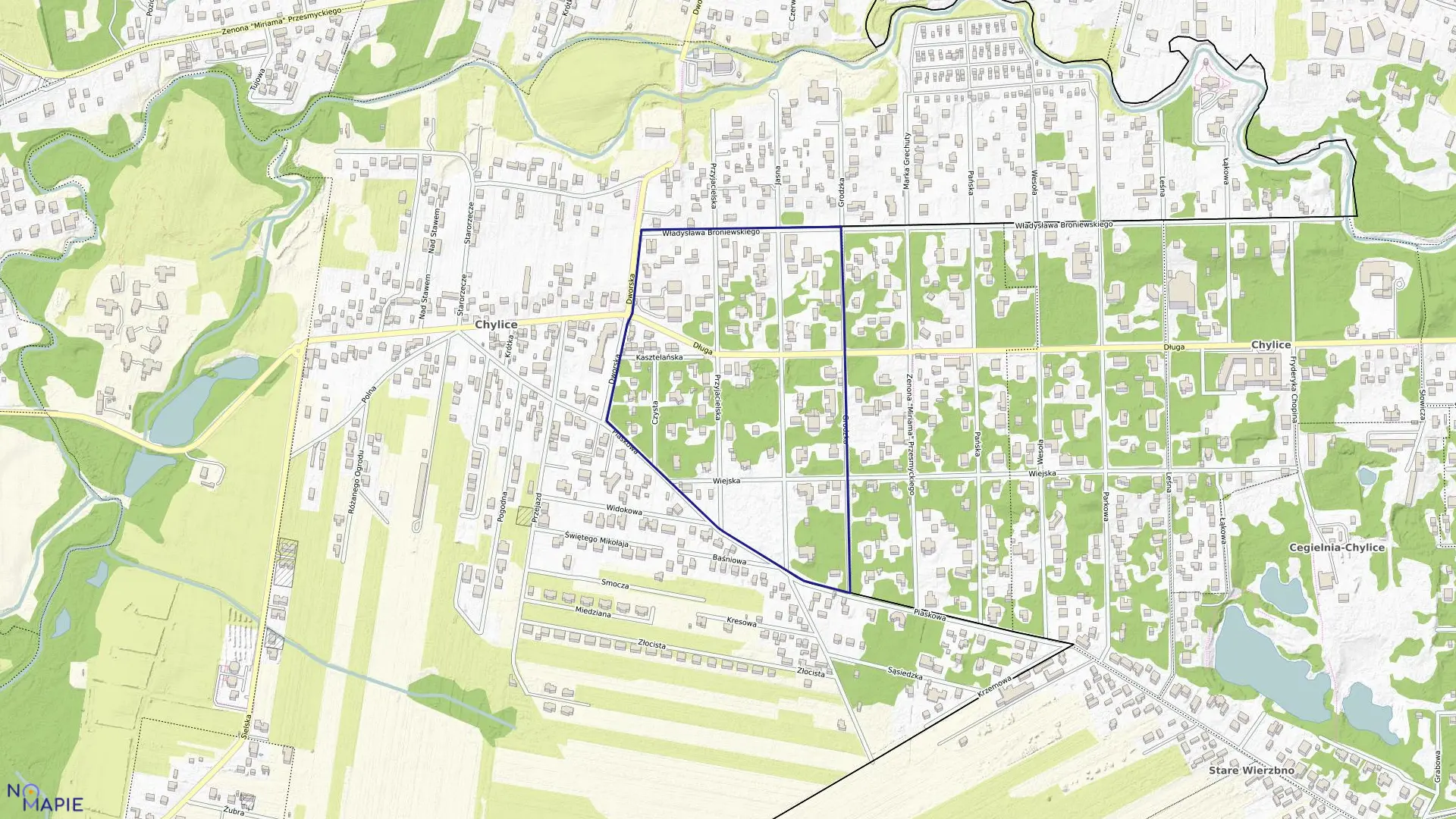 Mapa obrębu 03-01 w gminie Konstancin-Jeziorna