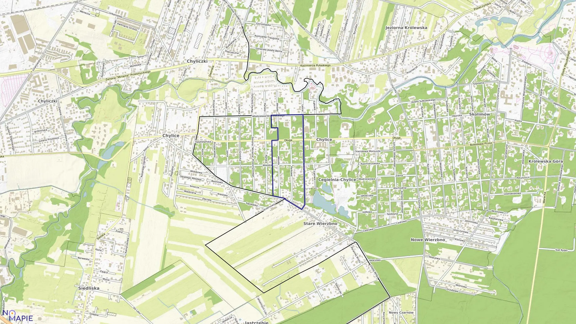 Mapa obrębu 03-03 w gminie Konstancin-Jeziorna