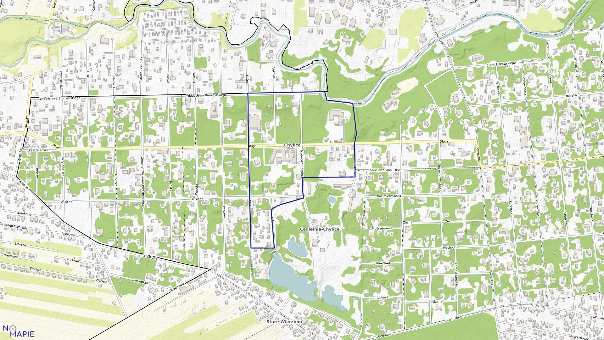 Mapa obrębu 03-04 w gminie Konstancin-Jeziorna