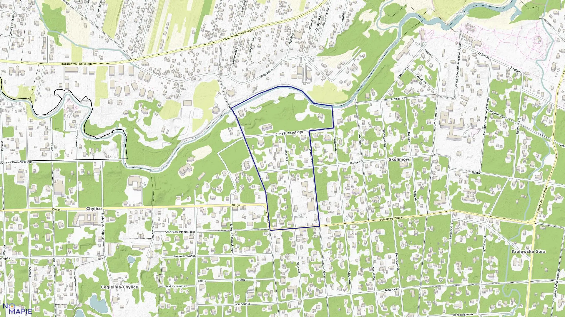 Mapa obrębu 03-06 w gminie Konstancin-Jeziorna