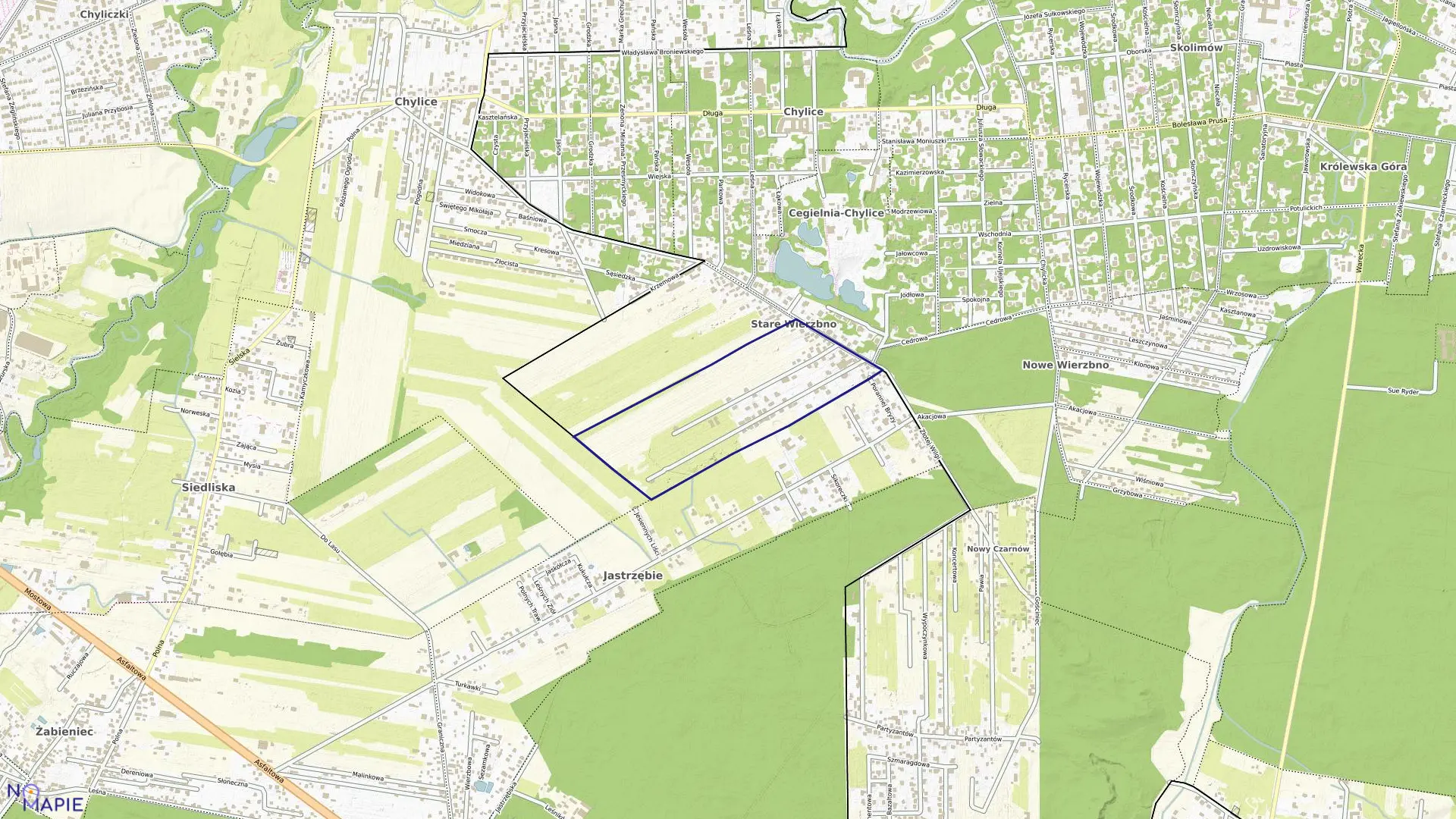 Mapa obrębu 03-26 w gminie Konstancin-Jeziorna