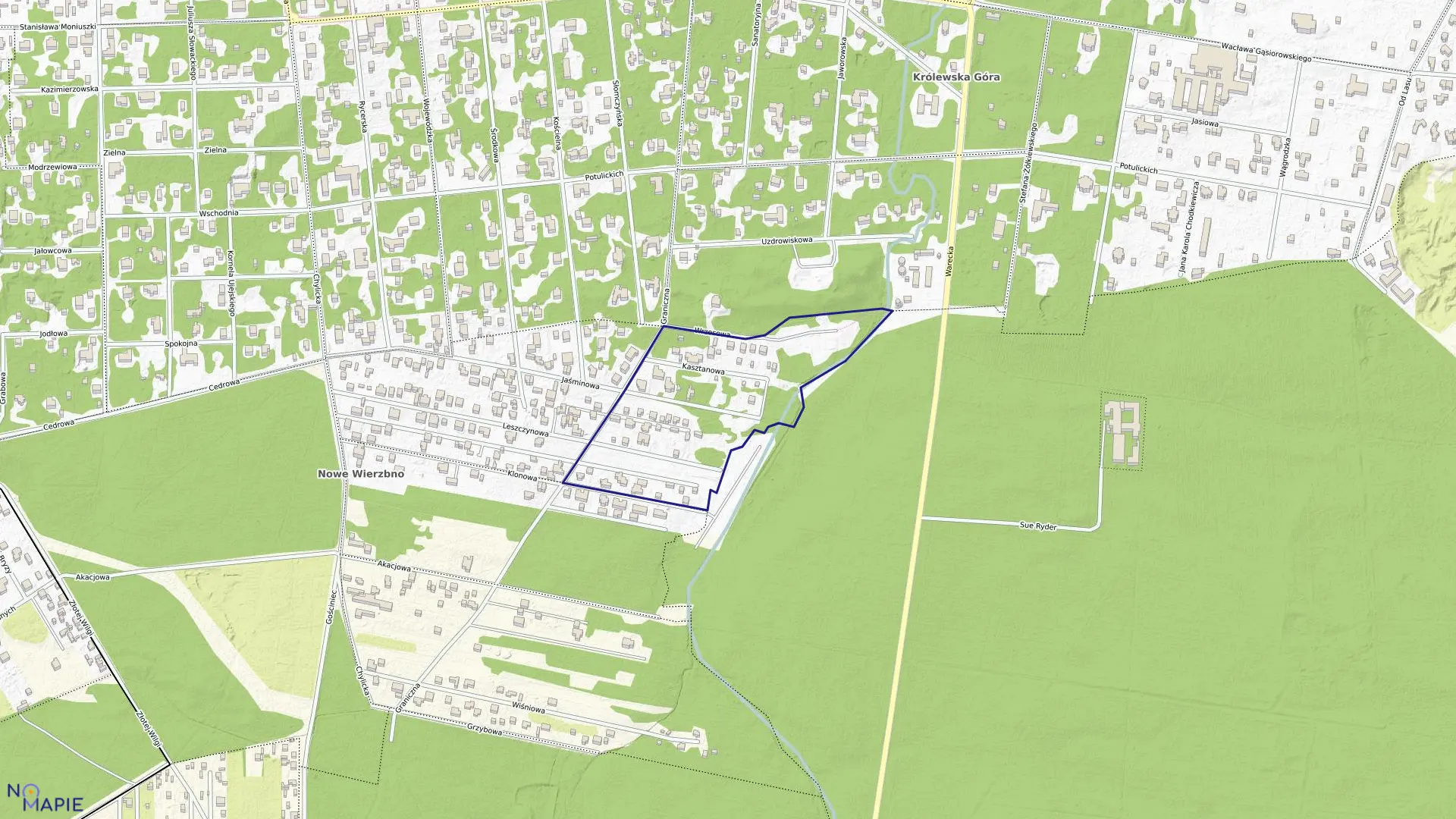 Mapa obrębu 03-28 w gminie Konstancin-Jeziorna